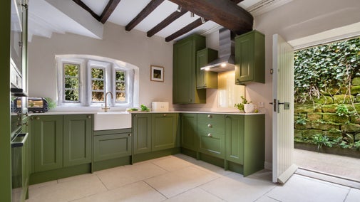 The kitchen at Fountains Cottage, Yorkshire